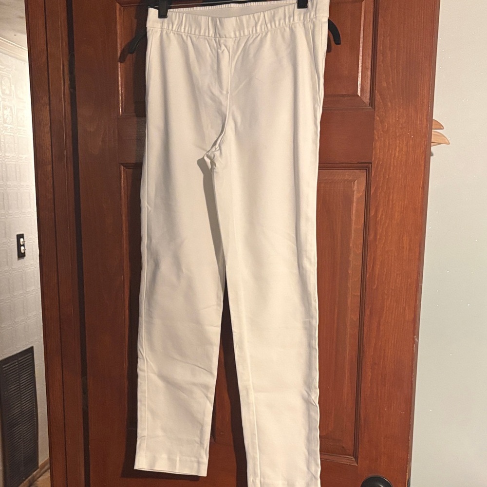 J. Jill White Straight Leg Pants size 4